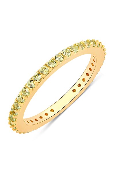 Rafaela Donata Edelsteinring Ring Sterling Silber gelbgold Peridot grün