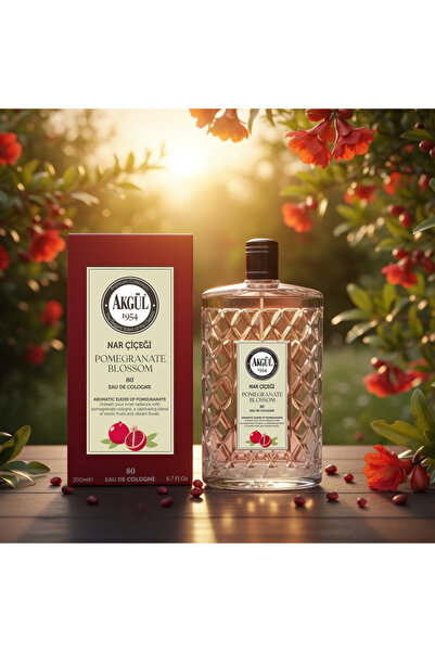 Akgül Nar Çiçeği Kolonyası Cam 200 ml
