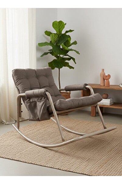 Yekta Home Roket Sallanan Sandalye, Minderli Dinlenme Koltuğu Sallanır Koltuk...