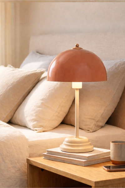 HOMİNG Avenor Abajur Masa Lambası Somon Krem 242298