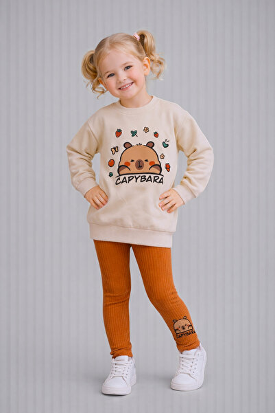 Beray Bebe de tranziție Set de 2 piese pentru fetiță: Sweat cu 2 fire cu mode...