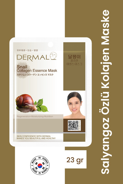 Dermal Yenileyici, Besleyici ve Nemlendirici Salyangoz Özlü Kollajen Maske 23 Gr