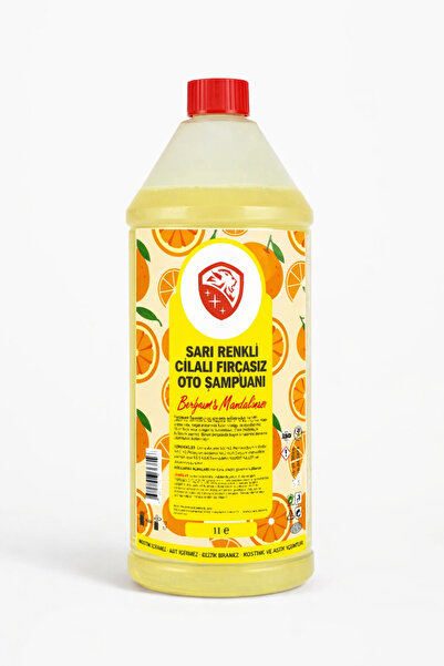 NEWMİX 1 Lt Cilalı Fırçasız Sarı Renkli Bodrum Mandalinası Oto Şampuanı