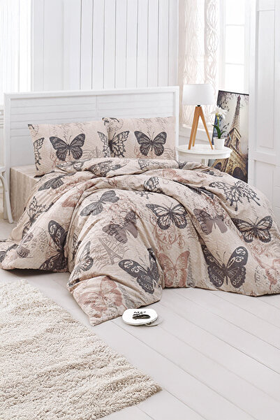 DEMOTEKS Set lenjerie de pat dublu husa pilota din bumbac cearceaf plic, cear...