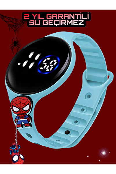 Onkatech Dijital Dokunmatik Led Ekran Su Geçirmez Figürlü Çocuk Kol Saati Bil...