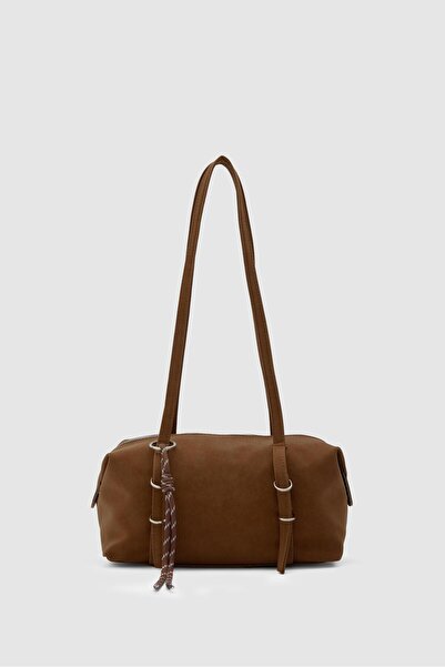 Shule Bags Gia Charmlı Oval Bag Brown
