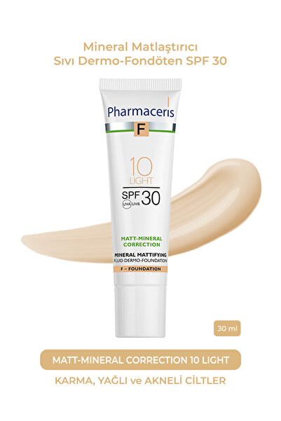 Pharmaceris Matt-Mineral Correction SPF 30 (10 Light) | Mineral Matlaştırıcı ...