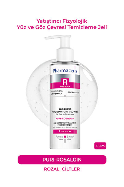 Pharmaceris Puri-Rosalgin | Yatıştırıcı Fizyolojik Yüz ve Göz Çevresi Temizle...