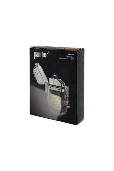 Panther PT-6888 USB Şarjlı Çakmak ve El Feneri 800 Lumen