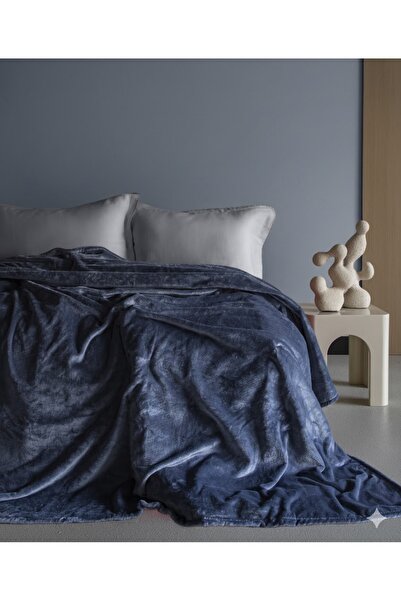 BED LİNE Moon Wellsoft Battaniye 200x220 Lacivert