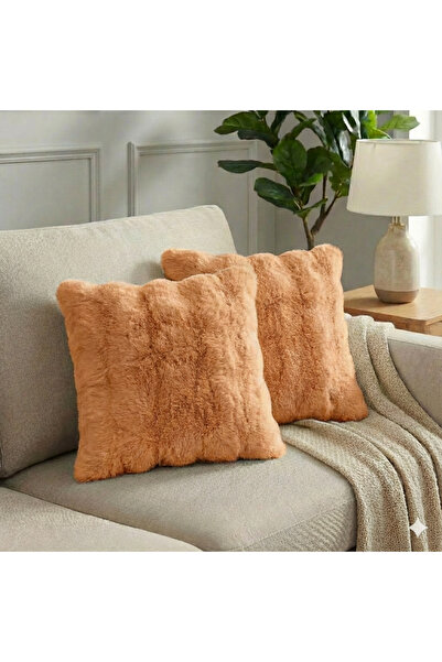 pufftable غطاء وسادة من القطيفة المخملية الناعمة مكون من قطعتين مقاس 45*45 لو...