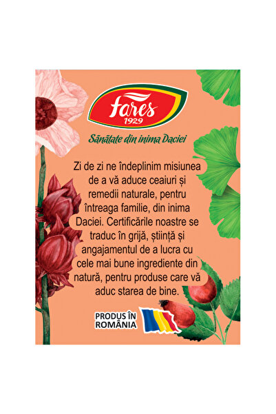 Fares Ceai Picioare Usoare C33, 20 plicuri,
