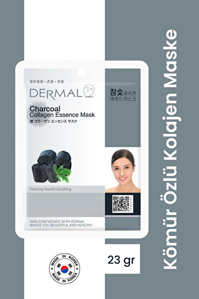 Dermal Arındırıcı ve Pürüzsüzleştirici Kömür Özlü Kolajen Maske 23gr