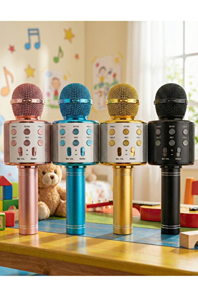 OEM Portable Bluetooth Karaoke Microphone with Integrated Speaker and Volume ...