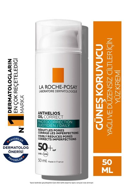 La Roche Posay Anthelios Oil Correct Spf+50 Yağlı Ve Akneye Eğilimli Ciltler ...