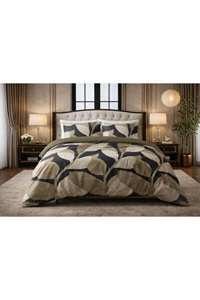 Sleeptime Bed linen, Pure Graphic Garden, for 2 people, 100% cotton, Anthraci...