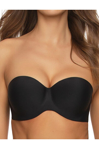 Belvü حمالة صدر من فرو المنك الخفيف بدون أشرطة مقطوعة بالليزر - قطعة واحدة مبطنة