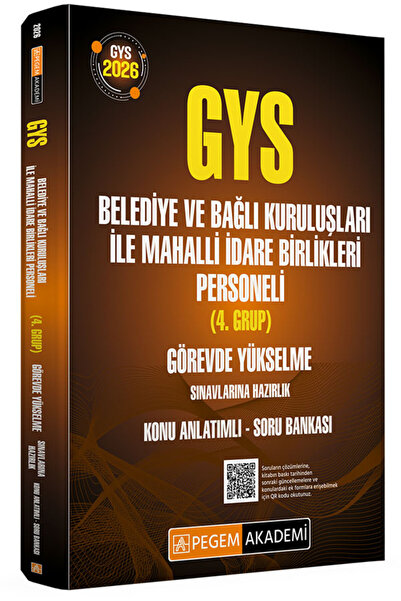 Pegem Akademi Yayıncılık 2026 GYS Belediye ve Bağlı Kuruluşları ile Mahalli İ...