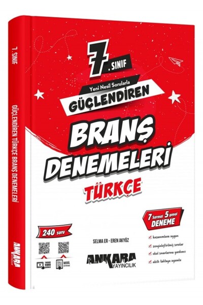 Ankara Yayıncılık ANKARA YAY. 7.SINIF GÜÇLENDİREN TÜRKÇE BRANŞ DENEMELERİ