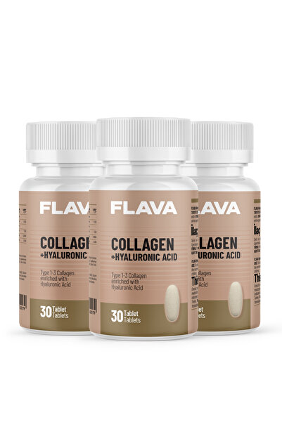 FLAVA Collagen + Hyaluronic Acid - 30 Tablets