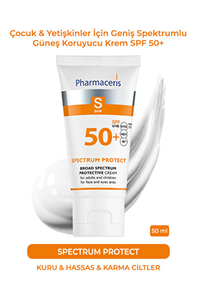 Pharmaceris Spectrum Protect SPF 50+ | Çocuk & Yetişkinler İçin Geniş Spektru...