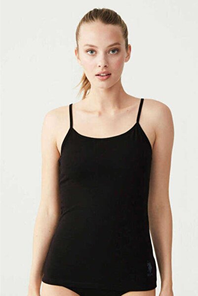 U.S. Polo Assn. U.S Polo Assn.66000 dámské tílko s páskem – černé