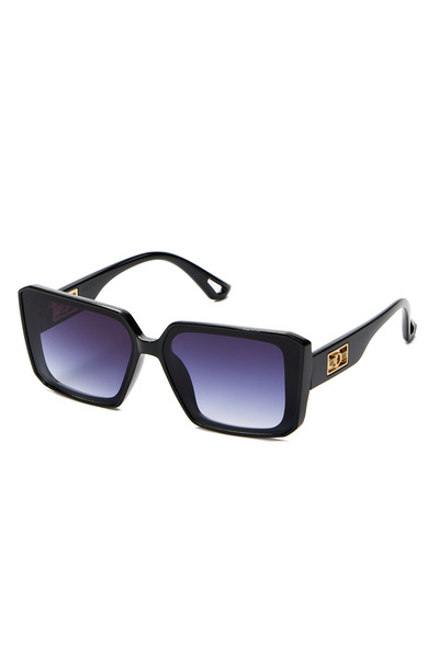Chunky Frame DD Unısex Siyah 1067 Kare Lüx Güneş Gözlüğü
