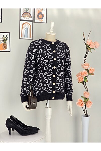ENDAMIM Leopard Print Thin Seasonal Short Cardigan