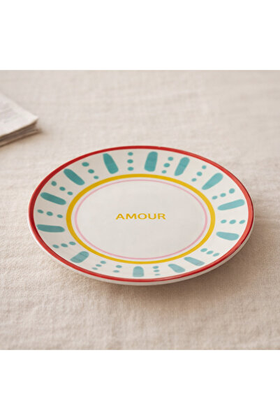 Evidea Kitchen Amour Pasta Tabağı - Renkli - 19 cm