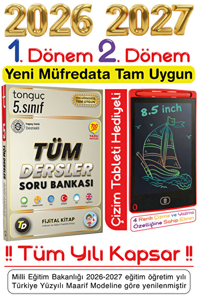 Tonguç Yayınları Tonguç 5. Sınıf Tüm Dersler Soru & Fijital Bankası Tüm Yılı ...