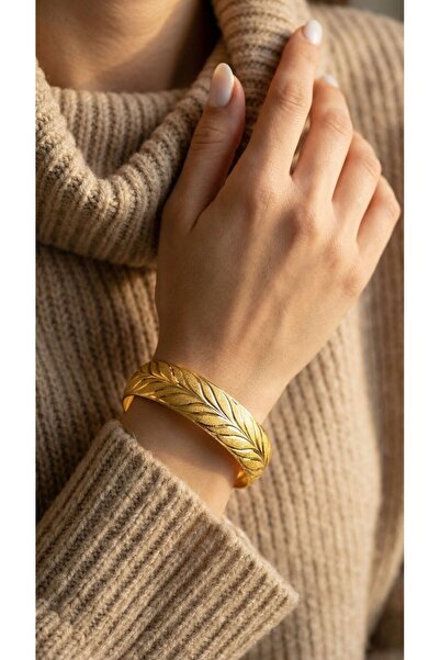 FerizZ Altın Kaplama Yapak Model İmitasyon Bilezik-BLZ-3107