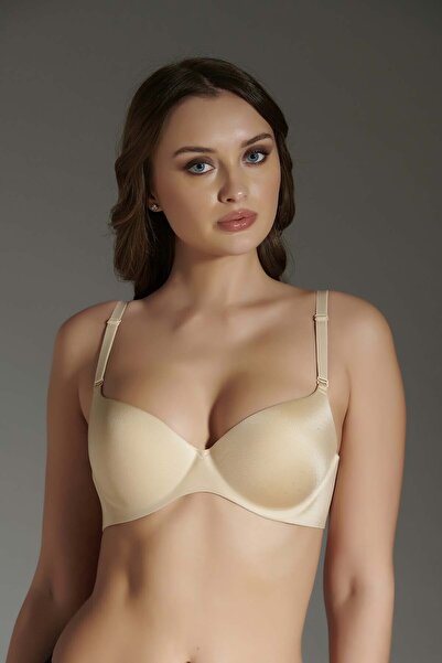 NEWBRA LINGERIE Дамски сутиен в цвят на кожата, изрязан с лазер, без банели, ...