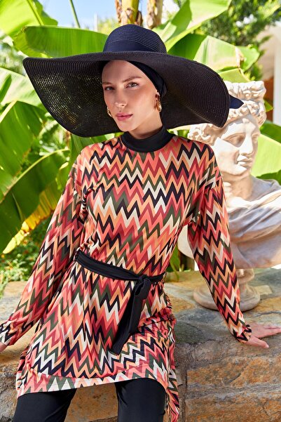 ROZAMAY Μακρυμάνικο Hijab Μαγιό Clover 3112