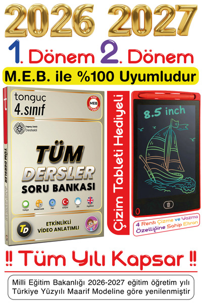 Tonguç Yayınları Tonguç 4. Sınıf Tüm Dersler Soru Bankası Fijital Kitap Yeni ...