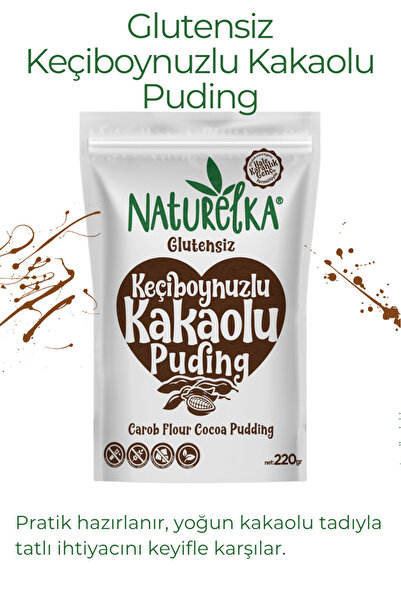 Naturelka Glutensiz Keçiboynuzlu Kakaolu Puding 220 Gr