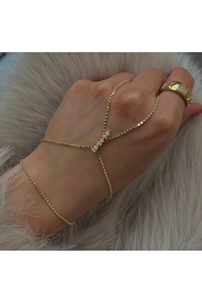 Dore Dört Yaprak Motifli Şahmeran