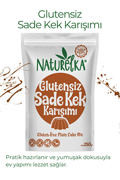Naturelka Glutensiz Sade Kek Karışımı 250 gr