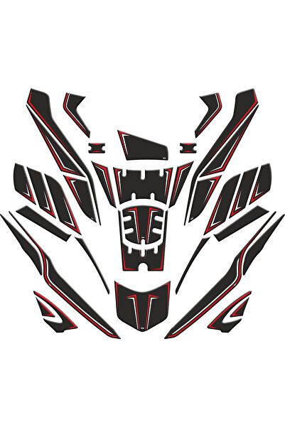 gogo premium HONDA PCX 2025-2026 UYUMLU TANK PAD SET 003