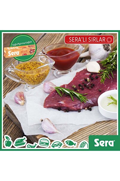 SERA Doğal 4 Adet Yeni Beyazlatılmamış Organik Hazır Kesilmiş Pişirme Kağıdı 10 Lu X 4