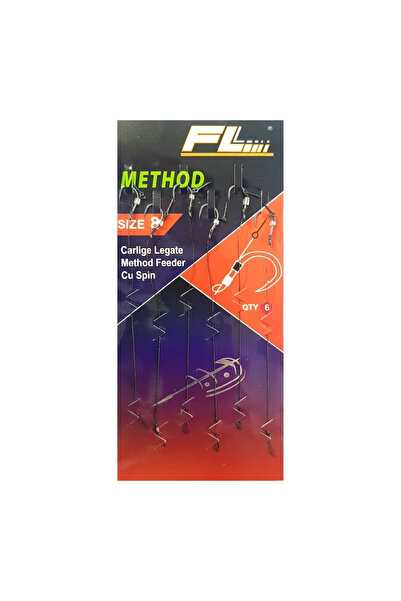 FL Hooks Tied, FL, Method Micro Barbed, with 7mm Spine, size 10