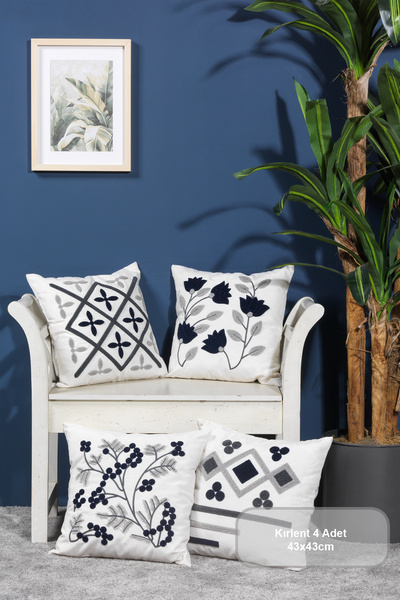 Elart Eftalya Kırlent Kılıfı 4 Adet (40x40 cm)