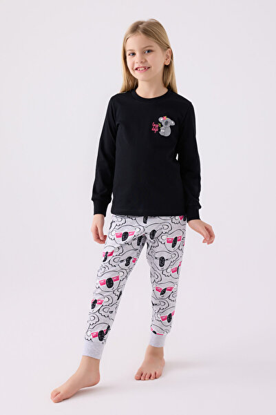 Rolypoly Girl's Black Pajama Set