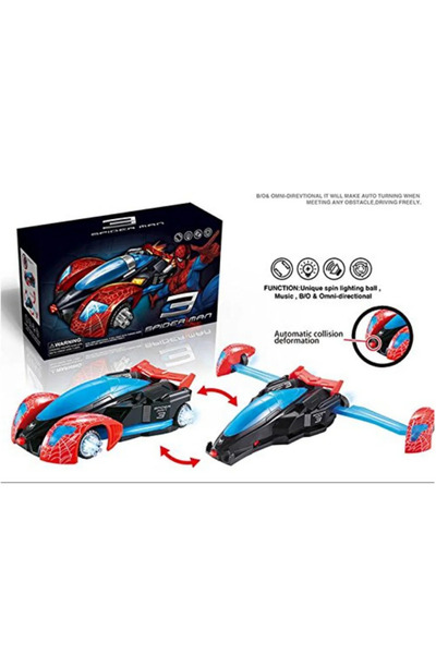 SPIDERMAN Jete Dönüşen Araba 2in1 Hem Araba Hem Uçal Hareketli Ve Isıklı % 10...