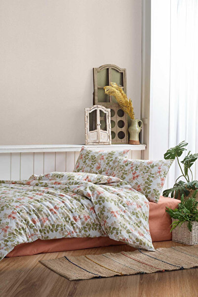 Elart Flores ágyneműgarnitúra egyszemélyes Ranforce 3 részes (160x220 cm) púder