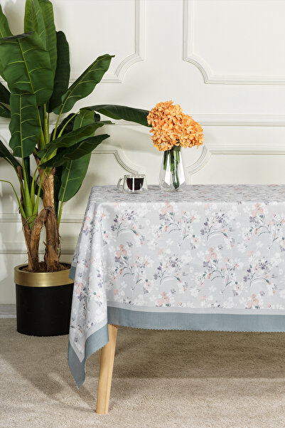 Elart مفرش طاولة فلوريت ديجيتال مطبوع (160x220 سم) أخضر