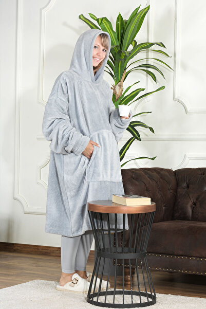 Elart Enjoy Tv Blanket Wellsoft Hooded Wearable Unisex over Size (80X110 cm) ...