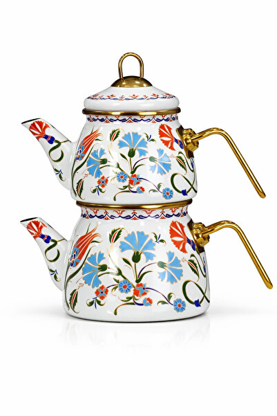 PR HOME Defne Mini Model Emaye Çaydanlık