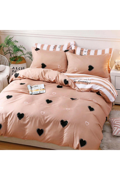 OEM Bed linen with elastic for double bed 2 people, 4 pieces, Finet, DREAM-1548