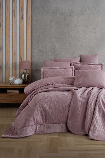 Elart Vanetta Çeyiz Paketi 10 Parça (270x260 cm) Gülkurusu