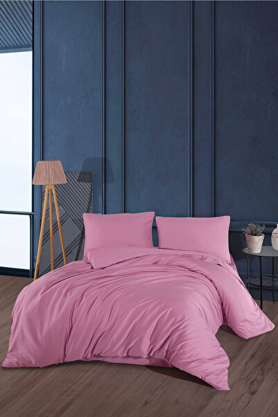 Elart Set cuvertură de pilota Desmond Satin dublu (200x220 cm) Trandafir uscat